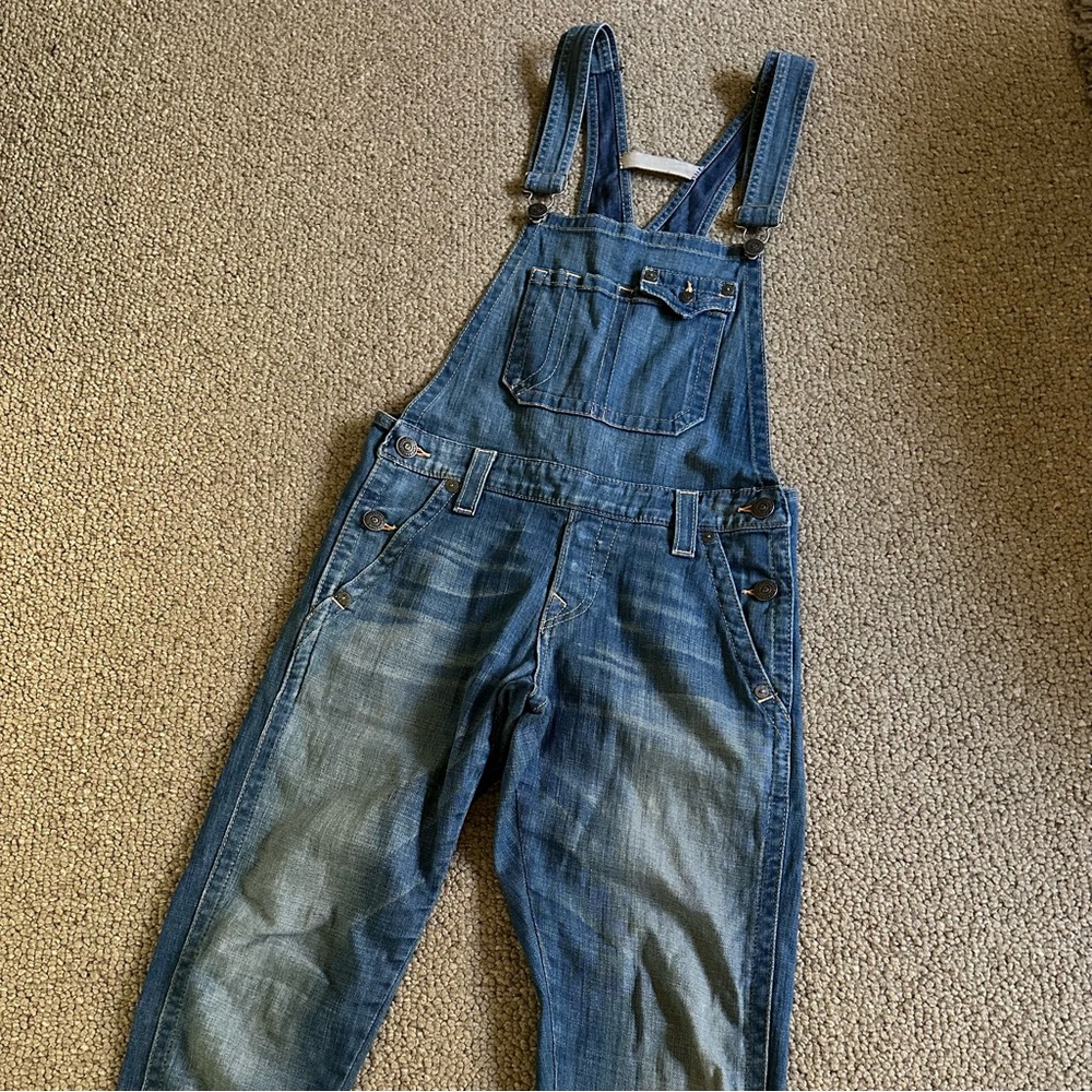 True Religion denim overalls